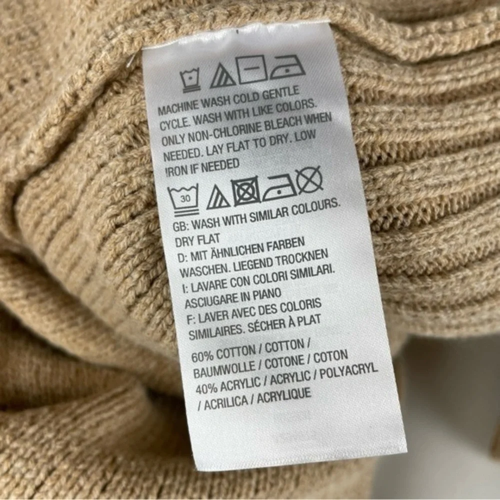 H by Halston Open Front Cardigan Sweater - NWOT | Women Large | Tan